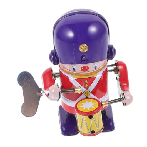 Supvox Nostalgisches Aufziehspielzeug Blechroboter mit Trommel Kreativer Mechanischer Percussionist Kindgerechtes Design mit Abgerundeten Kanten für Sammler Supvox Nostalgisches Aufziehspielzeug Blechroboter mit Trommel Kreativer Mechanischer Percussionist Kindgerechtes Design mit Abgerundeten Kanten für Sammler von Supvox
