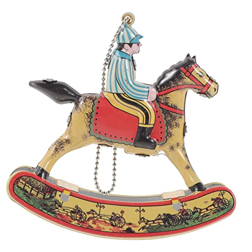 Supvox Nostalgisches Blechspielzeug Schaukelpferd Dekorative Wind Up Statue mit Feiner Verarbeitung Langlebiges Kunsthandwerk für Haus und Shop Einzigartige Tisch und Raumdekoration Supvox Nostalgisches Blechspielzeug Schaukelpferd Dekorative Wind Up Statue mit Feiner Verarbeitung Langlebiges Kunsthandwerk für Haus und Shop Einzigartige Tisch und Raumdekoration von Supvox