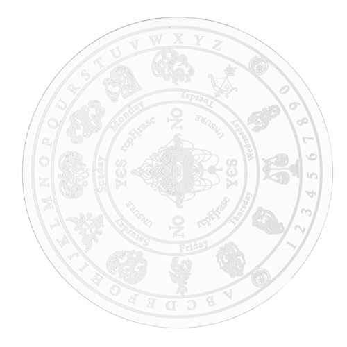 Supvox Ornamente Mit Geschnitzten Mustern Heimtafel Dekoration Heim Wahrsage Requisite Wahrsagewerkzeug Originaltafel Wahrsage Zubehör Wahrsage Informationstafel Pendeltafel von Supvox
