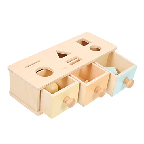 Supvox Pädagogische Hilfsmittel Kleinkind Motor Skills Toy Education Toy Babykognitiver Kinderspielzeug intellektuelles Montessori Toy hölzern von Supvox