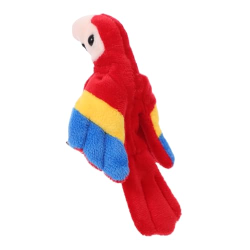 Supvox Papageien-Fingerpuppe Papagei Plüsch Stofftier Tierpuppen Hand Vogelpuppe Vogel Stofftier papagei mini Puppen Handpuppen Plüschtiere Fingerpuppenspielzeug PP Baumwolle von Supvox