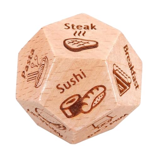 Supvox Party Dice Food Decision Würfel ohne Batterien Kleine Spielwürfel für Familienessen Freundetreffen und Reisen Kreativer Dinner-entscheider für Einfache Essenswahl Supvox Party Dice Food Decision Würfel ohne Batterien Kleine Spielwürfel für Familienessen Freundetreffen und Reisen Kreativer Dinner-entscheider für Einfache Essenswahl von Supvox