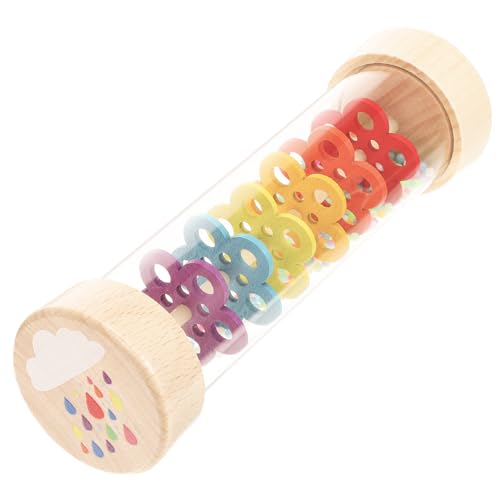 Supvox Perlenregenstab Regenmacher Rohr Regenstab Regenstab Musikalischer Shaker Babys Regengeräusche Machen Einzigartige Regengeräusche Regenstab Holz von Supvox