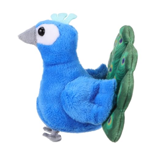 Supvox Pfauen -Storytelling -Requisite Fingerpuppentiere Tierpuppen Tier-fingerpuppenspielzeug Familie Fingerpuppen Mini Peacock Fingerpuppe Tierhandpuppen Für Blue Pp Baumwolle von Supvox