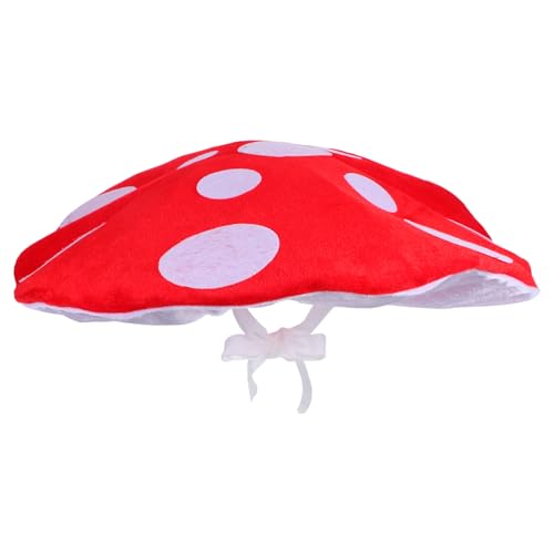 Supvox Pilzhut Kostüm Cosplay Accessoire: Kawaii Partymütze - Baskenmütze Mit Krempe Aus Eisendraht - Halloween Viktorianischer Feenpflanzenhut Für Frauen Und Teenager Supvox Pilzhut Kostüm Cosplay Accessoire: Kawaii Partymütze - Baskenmütze Mit Krempe Aus Eisendraht - Halloween Viktorianischer Feenpflanzenhut Für Frauen Und Teenager von Supvox