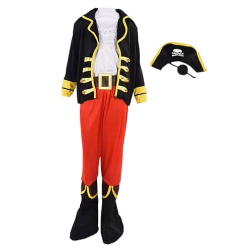 Supvox Piratenkostüm Xl Realistisches Halloween Party Cosplay mit Hut für Fasching Mottoparty Bühnenauftritt Karneval und Piratenfest von Supvox