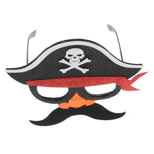 Supvox Piratenmaske Im Piratenstil Mit Augenklappe Halloween Kostümaccessoire Für Karneval Und Kostümpartys Piraten Dekoration Für Erwachsene von Supvox