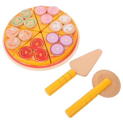 Supvox Pizza Schnitt Kleinkinder für lehrreich Babys Kuchen Food Playset Prinzessinnenküche Essen aus Holzspielzeug Montessori-Tablett hölzern Supvox Pizza Schnitt Kleinkinder für lehrreich Babys Kuchen Food Playset Prinzessinnenküche Essen aus Holzspielzeug Montessori-Tablett hölzern von Supvox