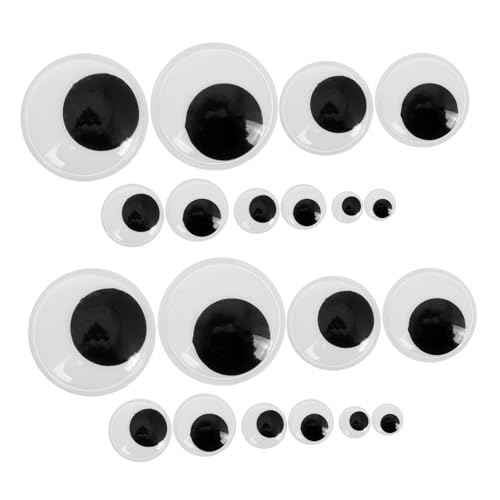 Supvox Plastikaugen Handwerkliche Augen Wackelaugen Zum Basteln Klebrige Kulleraugen Augen Für Handwerk Augen Aufkleben Schwarze Augen Für Häkeltiere Kleine Kulleraugen Sicherheitsauge von Supvox