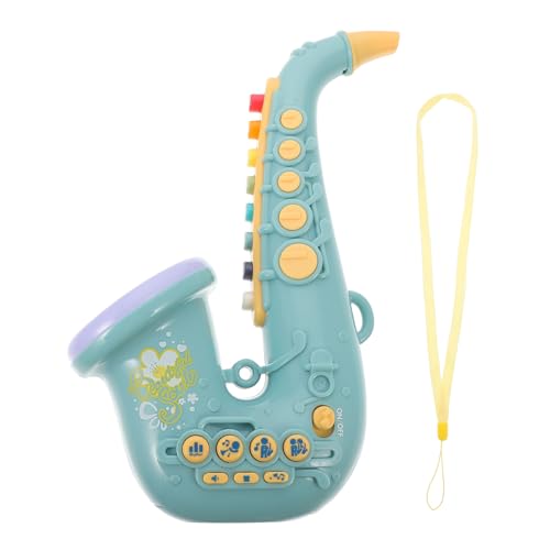 Supvox Plastiksaxophon für Pädagogisches Blasinstrument mit Bunten Tasten Handliches Musikinstrument zum Üben der Fingerfertigkeit für Bühnenauftritte und Frühkindliche Bildung von Supvox