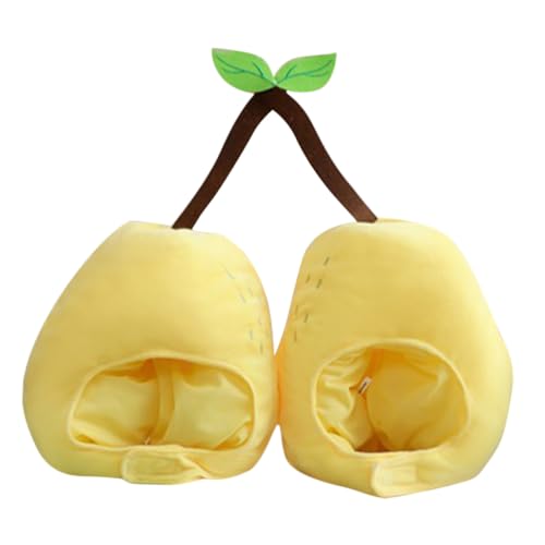 Supvox Plüsch Birnen-kopfbedeckung Verbundene Fruchtmütze Leichtes Kostüm-accessoire Für Party Cosplay Halloween Geburtstagsfoto Karneval Supvox Plüsch Birnen-kopfbedeckung Verbundene Fruchtmütze Leichtes Kostüm-accessoire Für Party Cosplay Halloween Geburtstagsfoto Karneval von Supvox