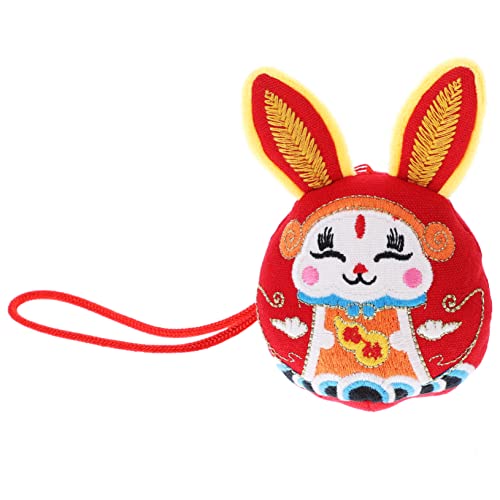 Supvox Plüsch Hase Glücksbringer Stofftier Rabbit Mascot für Neujahr Dekorative Figur mit Aufhänger für Freunde und Familie Supvox Plüsch Hase Glücksbringer Stofftier Rabbit Mascot für Neujahr Dekorative Figur mit Aufhänger für Freunde und Familie von Supvox