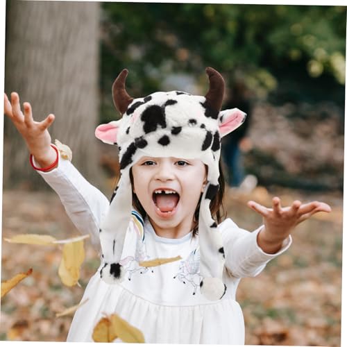 Supvox Plüsch Kuhmütze mit Ohren Warmes Winterkostüm für Weicher Tierhut Kalte Schutzmütze für Karneval Halloween Zufällige Farbe Zufällige Farbe Supvox Plüsch Kuhmütze mit Ohren Warmes Winterkostüm für Weicher Tierhut Kalte Schutzmütze für Karneval Halloween Zufällige Farbe Zufällige Farbe von Supvox