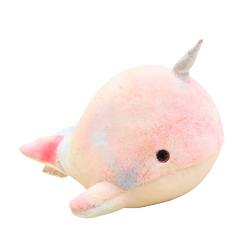 Supvox Plüsch Narwal Weiches Gefülltes Kuscheltier Für Kleine Niedliches Narwal Aus Plüsch Meerestier Kissen von Supvox
