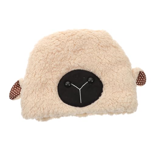 Supvox Plüsch Schaf Ohren Mütze Kuscheliges Cartoon Kostüm Kopfteil Warm Für Fotografie Geburtstage Cosplay Accessoire Unisex Beige von Supvox