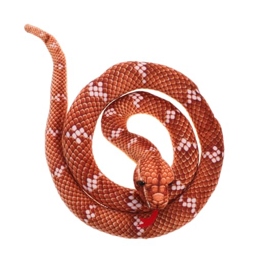 Supvox Plüsch Schlange Kuscheltier Mittel Realistisch Gefülltes Stofftier Tricky Tier Deko Halloween Party Geschenk von Supvox