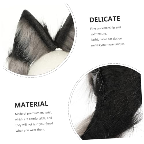 Supvox Plüsch Wolfsohren Haarreif Party Haarband Kuschelig Flauschig Tierohren Kopfband Halloween Karneval Accessoire Für Damen und Mädchen Supvox Plüsch Wolfsohren Haarreif Party Haarband Kuschelig Flauschig Tierohren Kopfband Halloween Karneval Accessoire Für Damen und Mädchen von Supvox