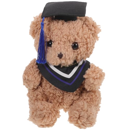 Supvox Plüschbär Abschluss Plüschbär entzückendes Bärenspielzeug Abschluss Bär kleine Bärenpuppe Bär Ornament Plüsch-Abschlussbär- Supvox Plüschbär Abschluss Plüschbär entzückendes Bärenspielzeug Abschluss Bär kleine Bärenpuppe Bär Ornament Plüsch-Abschlussbär- von Supvox