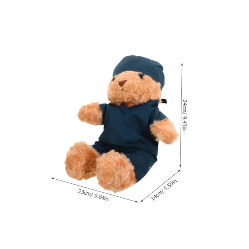 Supvox Plüschbär im Krankenschwester Outfit Kleines Weiches Kuscheltier Flexibler als Abschlussgeschenk für Pflege Studenten Tragbares Andenken für Uni Feiern und Medizinische Anlässe von Supvox