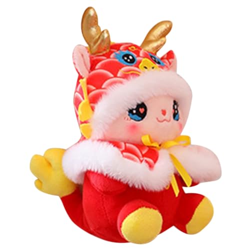 Supvox Plüschdrache Für Jahr des Drachen Gefüllte Drachenpuppe Als Neujahrs Dekoration Rotes Stofftier Perfektes Für Festlichkeiten Und Feiern Supvox Plüschdrache Für Jahr des Drachen Gefüllte Drachenpuppe Als Neujahrs Dekoration Rotes Stofftier Perfektes Für Festlichkeiten Und Feiern von Supvox