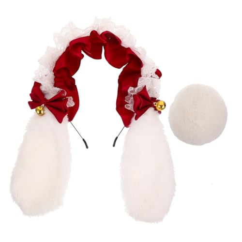 Supvox Plüschiges Kaninchen ohren Headband und Weiches Bunny kostümzubehör für Karneval Cosplay Halloween und Musikfestivals Weiß rot Leicht und Bequem Supvox Plüschiges Kaninchen ohren Headband und Weiches Bunny kostümzubehör für Karneval Cosplay Halloween und Musikfestivals Weiß rot Leicht und Bequem von Supvox