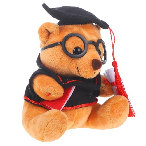 Supvox Plüschpuppe kuschelbären Graduation Bear zum lehrabschluss - Kuscheltier plüschbär Abschlussbär vorhanden Graduierung Plüsch Bärenpuppe PP Baumwolle von Supvox