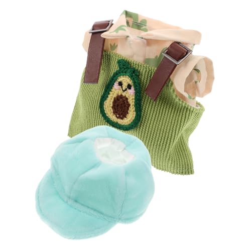 Supvox Plüschpuppen-Set Puppen Accessoires Spielzeugpuppe mit Overall Kuschelige Kleidung Puppenmode Plüschtierkleidung Ersatz keuchen Freizeitkleidung für Puppen Stoff von Supvox
