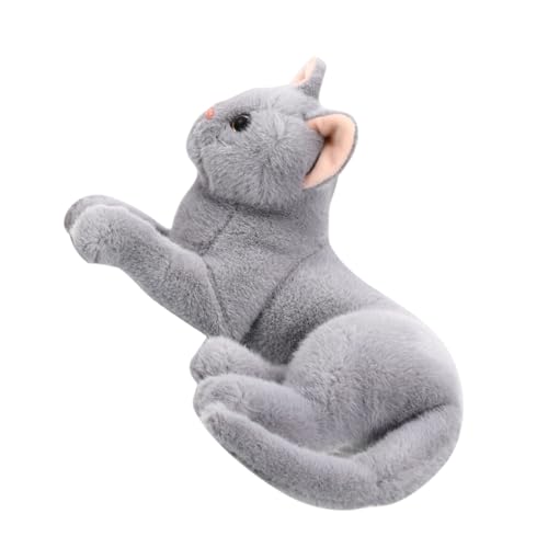 Supvox Plüschspielzeugpuppe Ausgestopfte Katzen, die echt Aussehen Plüschkatzenpuppe Katze Stofftier Figur Karikatur gefülltes Katzenpuppenspielzeug gefüllter Katzenplüsch Stofftiere Grau Supvox Plüschspielzeugpuppe Ausgestopfte Katzen, die echt Aussehen Plüschkatzenpuppe Katze Stofftier Figur Karikatur gefülltes Katzenpuppenspielzeug gefüllter Katzenplüsch Stofftiere Grau von Supvox