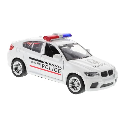 Supvox Polizeiautomodell Polizeiauto Spielzeugauto Polizeispielzeug Für Mini-Auto- Polizeiautos Für Polizeiauto Legierung von Supvox