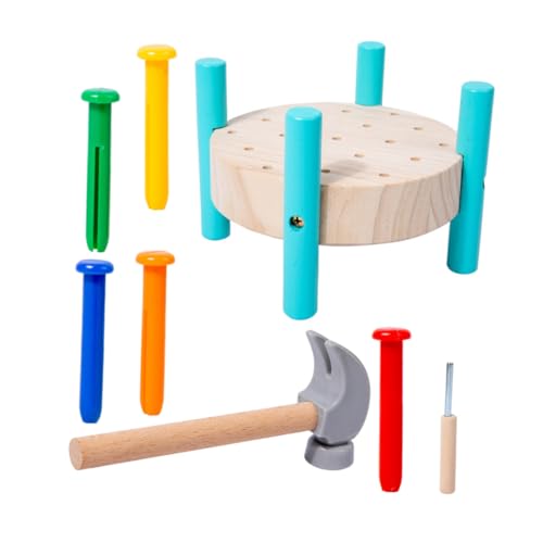 Supvox Pounding Hammer mit Buntem Nagel Workbench Pädagogisches Hammerspiel für Kleinkinder Ab Monaten Kreatives Lernspielzeug für Jungen und Mädchen Supvox Pounding Hammer mit Buntem Nagel Workbench Pädagogisches Hammerspiel für Kleinkinder Ab Monaten Kreatives Lernspielzeug für Jungen und Mädchen von Supvox