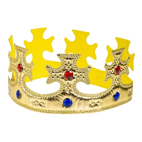 Supvox Prinzessinnenkrone für Jungen Goldene für Geburtstagsfeiern und Halloween Leicht und Einfach für Kostümpartys und Anlässe Supvox Prinzessinnenkrone für Jungen Goldene für Geburtstagsfeiern und Halloween Leicht und Einfach für Kostümpartys und Anlässe von Supvox