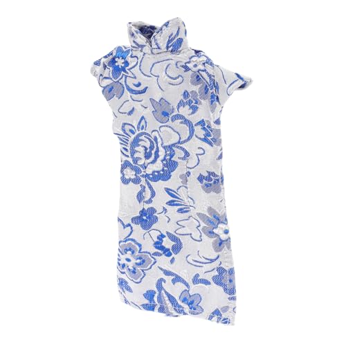 Supvox Geblümtes Cheongsam-Kleid Für Puppen Traditionelles Chinesisches Outfit Für Mädchen 30 cm Puppenkleidung Detailliertes Basteln Geburtstag von Supvox