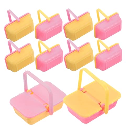 Supvox Puppen-einkaufskorb Puppenhaus Aufbewahrungskorb Puppenhaus-miniaturartikel Mini-puppenhaus-zubehör Picknickkorb Einkaufskorb Kleine Körbchen Mini Körbe Plastik von Supvox