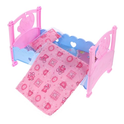 Supvox Puppenbett Zubehör für Babypuppen Mädchen spielhaus Playhouse for kinderzimmer zubehör spielsachen für dollhaus Bett für Puppe Puppenhausbett Plastik Supvox Puppenbett Zubehör für Babypuppen Mädchen spielhaus Playhouse for kinderzimmer zubehör spielsachen für dollhaus Bett für Puppe Puppenhausbett Plastik von Supvox