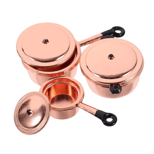 Supvox Puppenhaus Küchen Zubehör Miniatur Kochgeschirr Teiliges Set Miniatur Kochtopf mit Lebensechtem Design für Puppenhaus Dekoration und Sammler Farblich Gold Schwarz Supvox Puppenhaus Küchen Zubehör Miniatur Kochgeschirr Teiliges Set Miniatur Kochtopf mit Lebensechtem Design für Puppenhaus Dekoration und Sammler Farblich Gold Schwarz von Supvox
