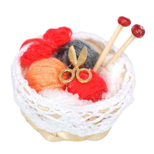 Supvox Puppenhaus Miniatur Wollgarn Korb Dekoratives Strickset Rotes Miniatur Zubehör Für DIY Landschafts Und Wohnzimmerszenen Supvox Puppenhaus Miniatur Wollgarn Korb Dekoratives Strickset Rotes Miniatur Zubehör Für DIY Landschafts Und Wohnzimmerszenen von Supvox