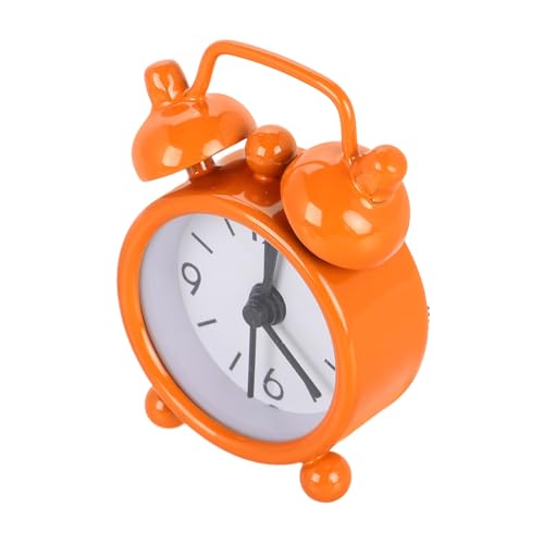 Supvox Miniatur-Uhr Aus Kleine Puppenhausuhr Modell-Retro-wecker DIY-bastelzubehör Puppenhaus-miniuhr Szenendekor Im Maßstab Spielzeug Foto-Requisiten Orange von Supvox