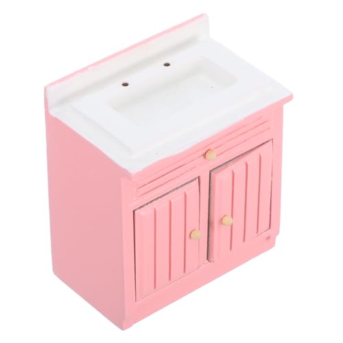Supvox Puppenhaus Schrank Modell Mit Waschbecken Moderne Mini Hausdekoration Für Kreative Spielwelten Und DIY Projekte von Supvox