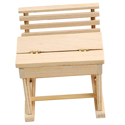 Supvox Puppenhaus Schreibtisch Schön Dekoration Mini Realistisch Schule Tischmodell Aus Holz Mikroszenenverzierung Puppenschultisch Kleiner Schreibtisch Aus Holz Puppenmöbel Khaki Hölzern von Supvox