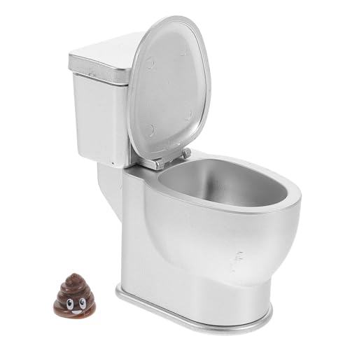 Supvox Puppenhaus-Toilettenmodell klein Miniatur-Puppenhauszubehör Simulation Dekorationen für Mädchen puppenhaus Einrichtung puppenhaus deko Mini-Toilette Mini- - Abs Weiß von Supvox
