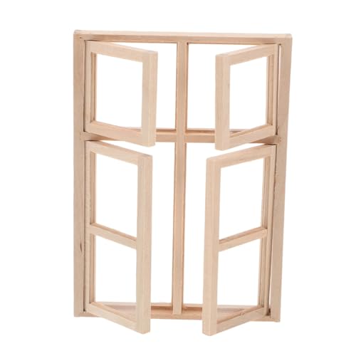 Supvox Puppenhaus-Tür- und Fenstermodell Holz Modellbau puppenhaus deko puppenhaus Einrichtung Dekoration gebaut klein Feengarten Zubehör Puppenhaus-Holzfenster hölzern Khaki Supvox Puppenhaus-Tür- und Fenstermodell Holz Modellbau puppenhaus deko puppenhaus Einrichtung Dekoration gebaut klein Feengarten Zubehör Puppenhaus-Holzfenster hölzern Khaki von Supvox