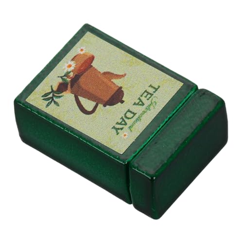 Supvox Puppenhaus-aufbewahrungsbox Dollhouse Decor Mini-Essen Zubehör Für Puppenhäuser Puppenhaus-miniaturen Küchenzubehör Für Puppenstuben Kaffee- Und Teedosen Miniatur-Zeug Legierung von Supvox