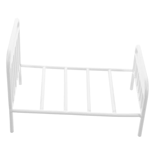 Supvox Puppenhausbett Klein Miniatur Krippe Vorgeben Wiedergeborene Krippe Puppenhausmöbel Wiegenbett Für Babypuppen Rahmen Realistisches Schlafzimmerzubehör Eisen Weiß Supvox Puppenhausbett Klein Miniatur Krippe Vorgeben Wiedergeborene Krippe Puppenhausmöbel Wiegenbett Für Babypuppen Rahmen Realistisches Schlafzimmerzubehör Eisen Weiß von Supvox