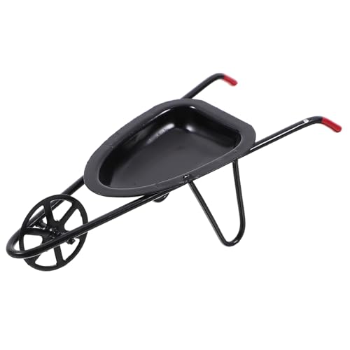 Supvox Puppenhauswagen Winzig Mini Zubehör Für Puppenhäuser Werkzeug Klein Puppenhausmöbel Simulationswagenmodell Warenkorb-Modell Wagenmodelle Simulationswagen- Black Eisen von Supvox