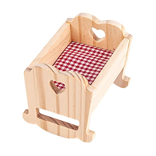 Supvox Puppenhauszubehör Babypuppenbett Aus Holz Babypuppenwiege Aus Holz Puppenhausbett Puppenmöbel Bett Puppenhaus Krippe Stoff Supvox Puppenhauszubehör Babypuppenbett Aus Holz Babypuppenwiege Aus Holz Puppenhausbett Puppenmöbel Bett Puppenhaus Krippe Stoff von Supvox