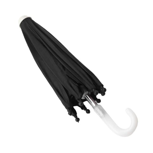 Supvox Puppenregenschirm Mini- -Regenschirm klein Miniatur-Regenschirm- Puppenschirm Mini-Regenschirm vortäuschen Miniaturmodell Eisen Black von Supvox