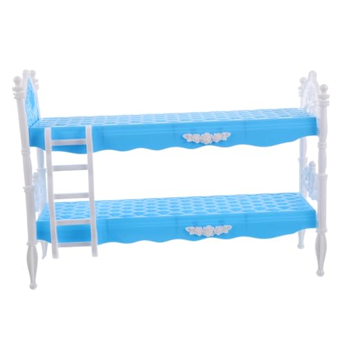 Supvox Prinzessin Puppe Etagenbett für Miniatur Puppenhaus Puppenmöbel Bett für Mädchen Interaktives Zubehör für Puppenbetten von Supvox