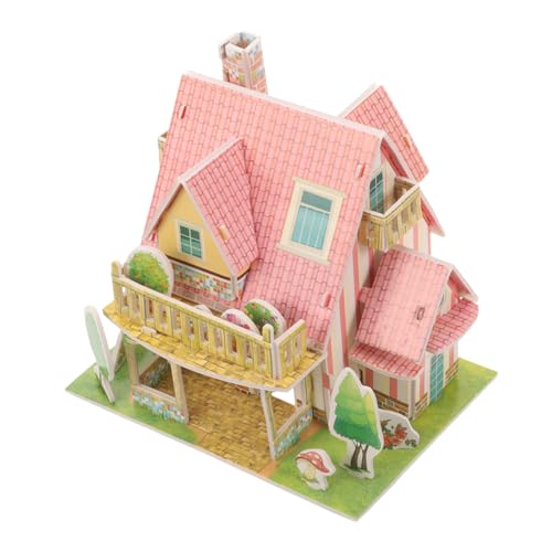 Supvox Puzzle Bausatz Papier Miniatur Haus Modell DIY Cartoon Villa Filigranes Design Leichter Aufbau Kinderfreundlich als und Dekoration für Schreibtisch und Supvox Puzzle Bausatz Papier Miniatur Haus Modell DIY Cartoon Villa Filigranes Design Leichter Aufbau Kinderfreundlich als und Dekoration für Schreibtisch und von Supvox