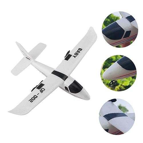Supvox Rc Segelflugzeug Ghz mit LED Licht Stoßfestes Modell für DIY Flugzeugspielzeug Leicht für Drinnen und Draußen Fluggewicht von Supvox