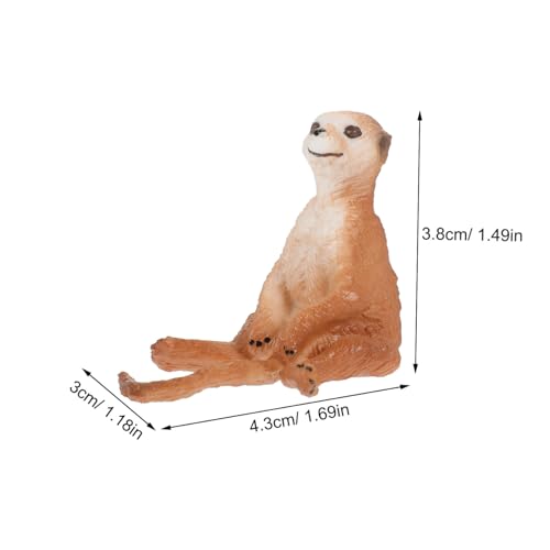 Supvox Realistische Erdmännchen Figur aus Robustem Kunststoff Pädagogisches für Lebensechte Simulation mit Detailgetreuer Haltung Vielseitig Einsetzbar für Klassenzimmer und Garten von Supvox